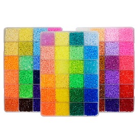 Cicogna Iron Beads, 0.1 inch (2.6 mm), 72 Color Set, Approximately 39,000 Pieces, Mini Size, Large Capacity, Mini, Iron Beads, Making Toy