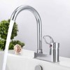 G1/2 Bathroom Basin Faucet Hot and Cold Water Mixer Dual‑Hole