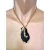 Zero Gravity Hawaii Hawaiian Jewelry Carved Fish Hook Black Buffalo
