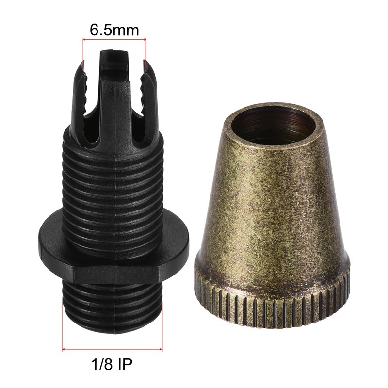 sourcing map Cable Glands Strain Relief Cord Connector Grips Metal