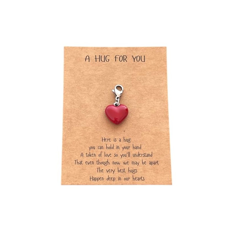 Red Heart Clip on Charms Solid Stainless Steel Heart Charms
