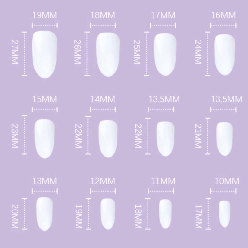 RUNRAYAY Wave Blue & White French Press On Nails Long