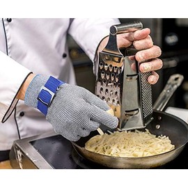 Schwer Cut Protection Gloves, Class 9 Cut Resistant, Chain Glove, Kitchen Gloves for Cutting Meat, Oyster Peeling, Slicing (M)