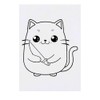 'Cute Angry Cat' Temporary Tattoo - Water Resistant, Skin-Safe, Non-Toxic