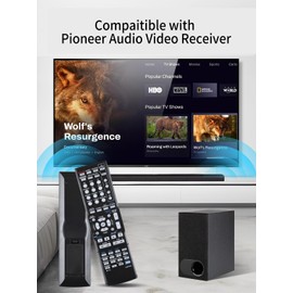 AXD7622 Replacement Remote for Pioneer AXD7583 AXD7624 AXD7660 AXD7690 VSX-520 VSX-521 VSX-524 VSX-530 VSX-70 VSX-820 VSX-822 VSX-824 VSX-23TXH VSX-921-K VSX-523-K Receiver AV A/V Audio/Video Receiver
