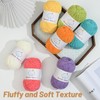 Fluffy Chenille Yarn for Crocheting，Baby Yarn for Crocheting Soft，50g/1.76oz Velvet