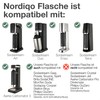 Nordiqo Stainless Steel Bubble Bottle 1 Litre Compatible with Aarke