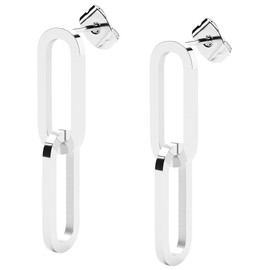 THIORA Island Links Link Chain Set Stainless Steel Necklace Bracelet Earrings Women Jewellery Set Gold Silver Rose Gold, Stainless Steel