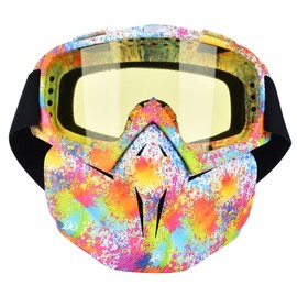 Outdoor Cycling Anti fog Anti wind Protective Goggles Mask Safety Eye Protection Glasses Yellow