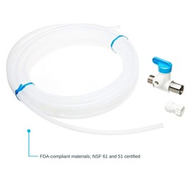 John Guest - ICE MAKER KIT Ice Maker Connection Kit, Push-to-Connect, Angle Stop Adapter Valve, Universal