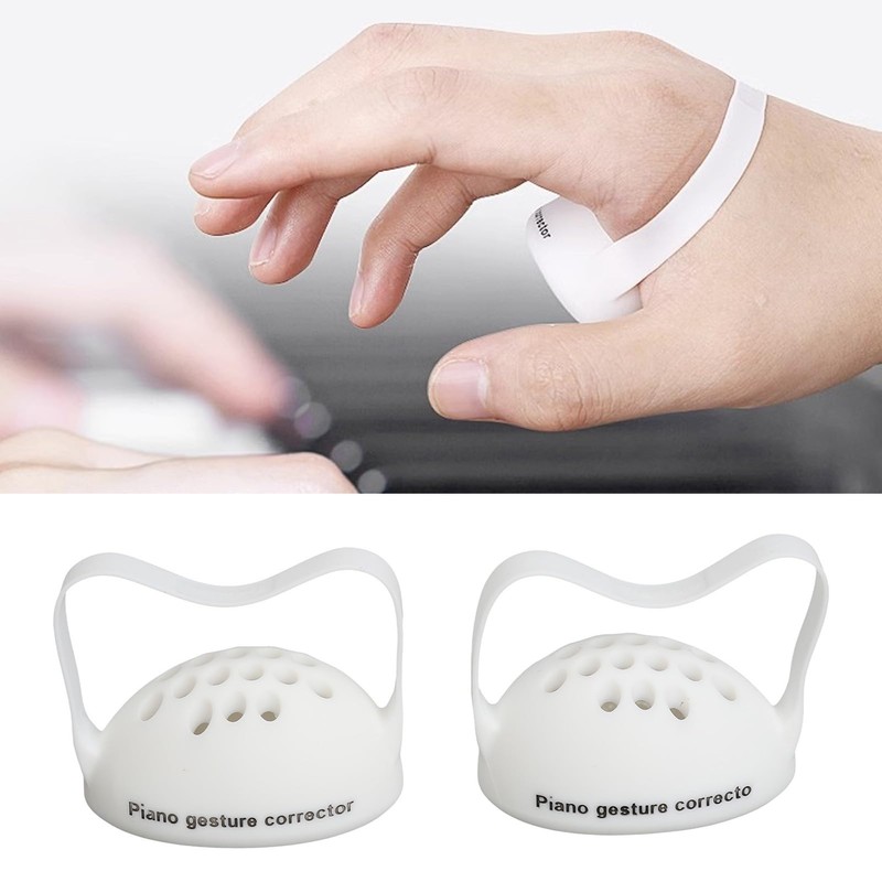 Piano Finger Trainer, 1 Pair Piano Hand Corrector Wearable Piano