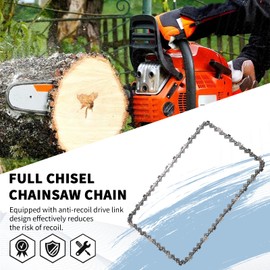 MospdyGear PowerCut .325" Pitch, .058" (1.5 mm) Gauge Full Chisel Chainsaw Chain for 15 Inch Bar 64 Drive Links, Replacement for Husqvarna 450 455 Rancher