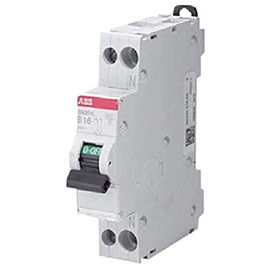 ABB Circuit Breaker 1 Pole+N SN201L B 16 A 6 kA - Overload and Short Circuit Protection IEC/EN 60898-1 Compliant