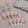 FSpronail Gold and Silver Metal Bow Knot Alloy Nail Decoration,3D
