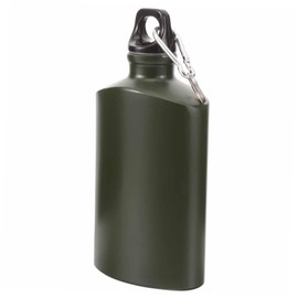 Toddmomy flat bottle travel bottle kettle flat kettle travel field outdoor product carry camping Water bottle Metal Flat Aluminum aluminum alloy aluminum on foot Accessories