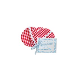 Reusable Cotton Pads Made from Cotton Waschmaschinengeeignete Make-Up Fair Trade Red White Checked Striped SUSE