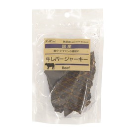 Pet Pro Dog Treat, Domestic Treat, Cow Lever Jerky (No Additives, No Colorings), 2.8 oz (80 g) x 1