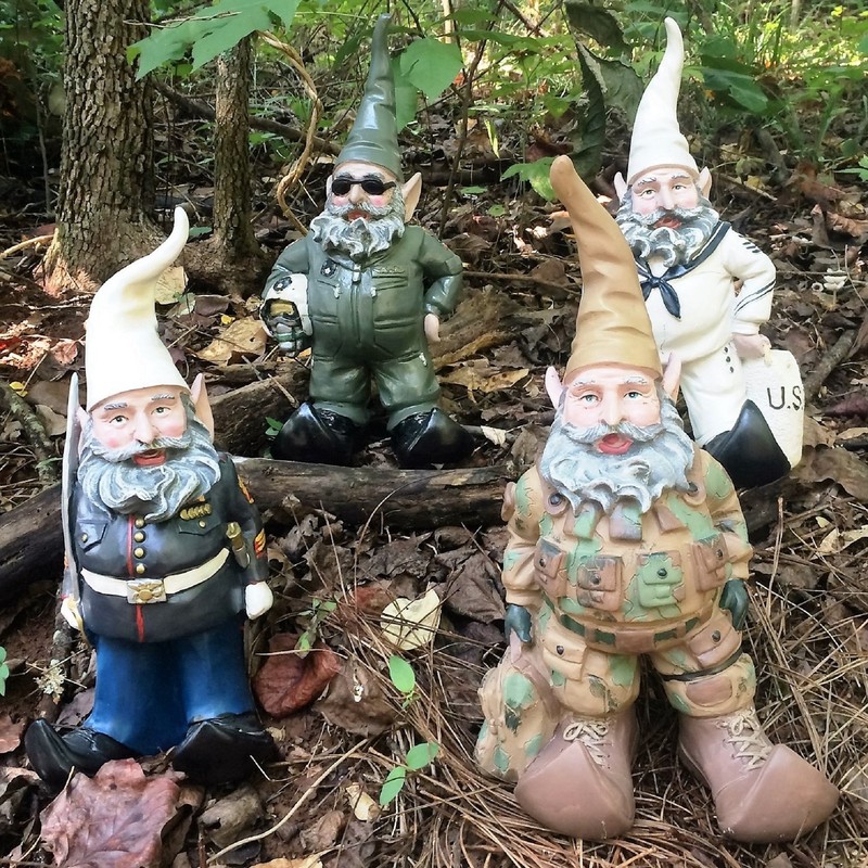 Nowaday Gnomes - Navy Sailor Gnome in White Uniform with