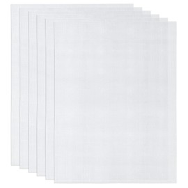 6 Sheets Fursuit Eyes Mesh for Mask, 11.81x7.87in Waterproof PVC Eye Plastic Mesh Fabric Buckram Sheet for Therian Cosplay Props Fursuits Accessories (White)