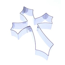 Cross Elegant 40, 60 or 80mm - Stainless Steel Sugarcraft Cutters - Valley Cutter Company (80mm)