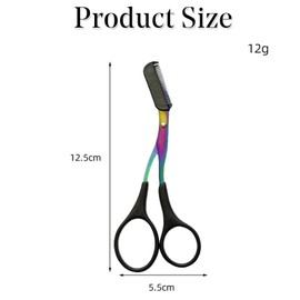 4Pcs Eyebrow with Comb, Eyelash Hair Removal Shaper Eyebrow Razor Grooming Makeup Beauty Accessories Men Women Gift Suitable Nose Eyebrows Beard