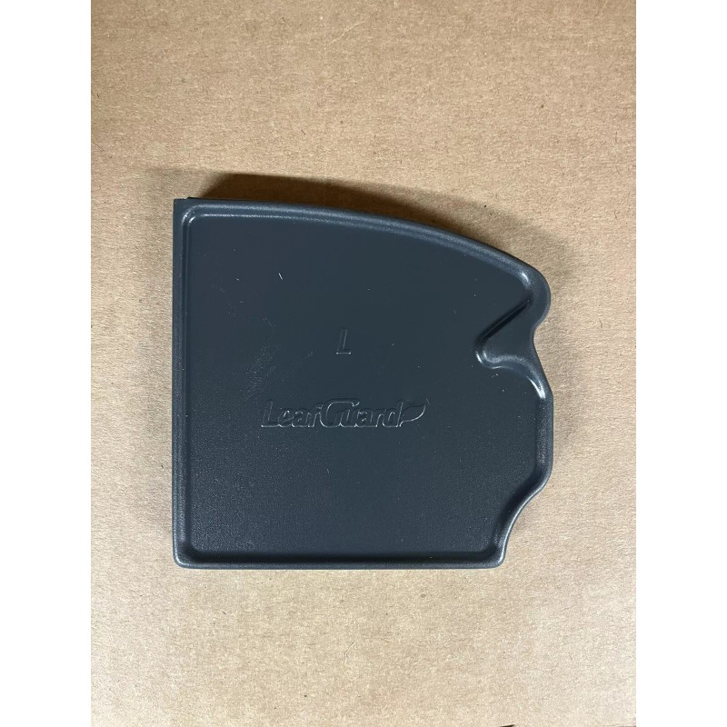 LEAFGUARD LEAF GUARD Coal Gray Aluminum SEAMLESS Gutter left End