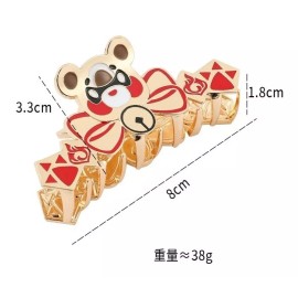 Genshin Impact Pinza Para Cabello Cosplay Guoba Xiangling | Genshin Impact