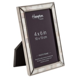 Hampton Frames CEYLON Silver with Mother of Pearl Photo Picture Frame Silver 4x6 (10x15cm) CEY94246