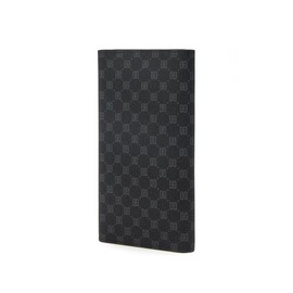 Daks (신세계센텀점)DBWA2F121 LOUIS PVC블랙 가죽 로고  패턴 장지갑 (Sinsagae Centum City) DBWA2F121 LOUIS PVC Black Leather Logo Pattern Long Wallet