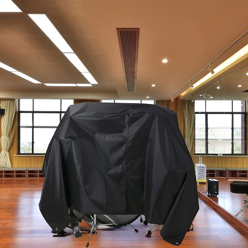 Drum Set Dust Cover Skyour Black Large Electric Drum Kit