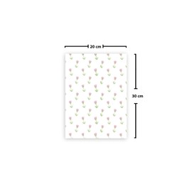 Le Jardin du Lin Printed Cotton Bags with Drawstring, Shopping Bag, Fabric Bag, Fabric Bag, Vegetable Bag, Reusable, Environmentally Friendly, Multipurpose, Foldable, Size: 20 x 30 cm