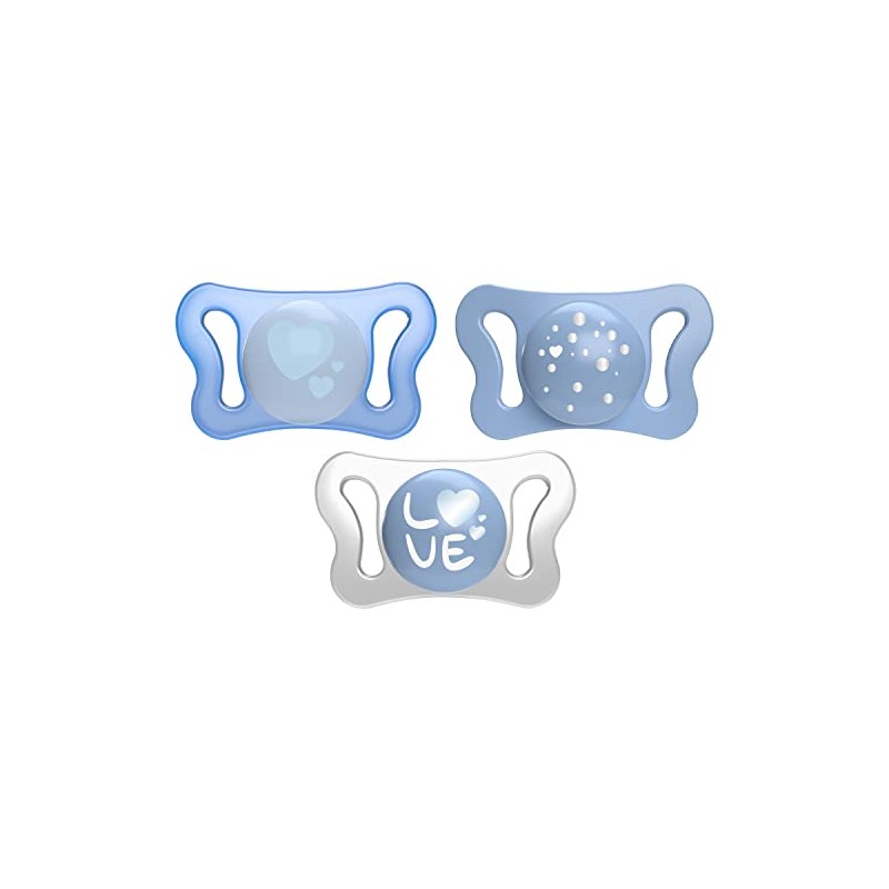 Chicco Chupón Physio Micro Azul SIL 0-2M - 2UN