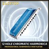 EASTTOP 12Hole Upgrade Chromatic Harmonica Key of C Mouth Organ