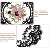sourcing map 2Pack Retro Lace Placemat 12x12-in Square Embroidered Table