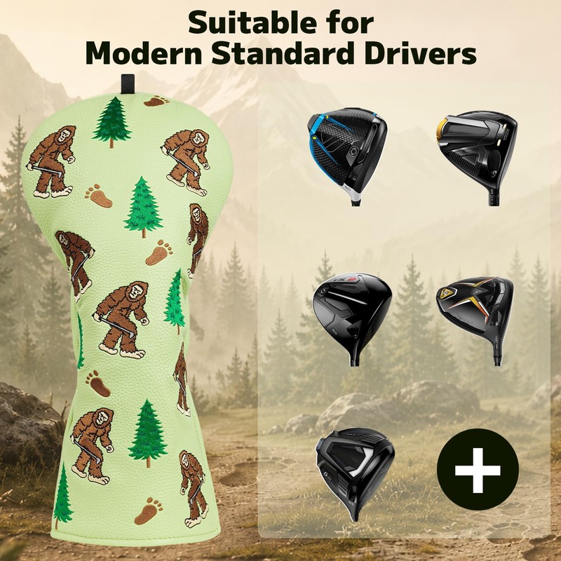 Sasquatch Driver Headcover, Bigfoot Golf Head Covers for 460CC Head