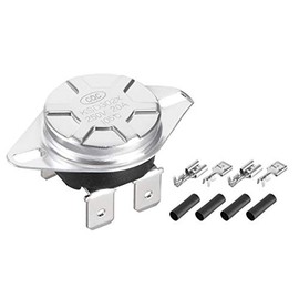 uxcell KSD302T Thermostat, Temperature Control Switch 105°C 20A Manual Reset N.C 6.3mm Pin