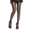 Gigi Tights in Leopard Pattern Super Trendy Leopard Panty, black