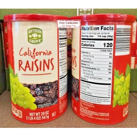 Southern Grove California Raisins 20oz 567g (2 Rolls)