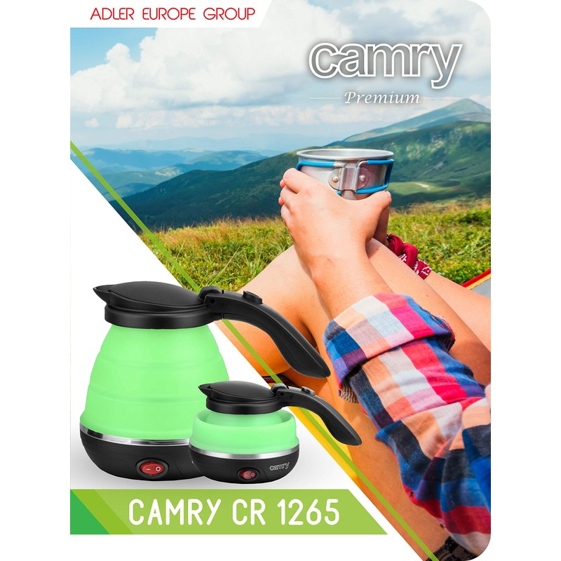 Camry cr-1265 Collapsible Kettle Green