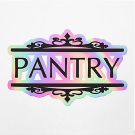 Holographic Decal Stickers of Pantry Door Kitchen 1 Premium Waterproof Vinyl Decal Stickers for Laptop Phone Accessory Helmet Car Window Mug Tuber Cup Door Wall Decoration ANDVER311129aHO