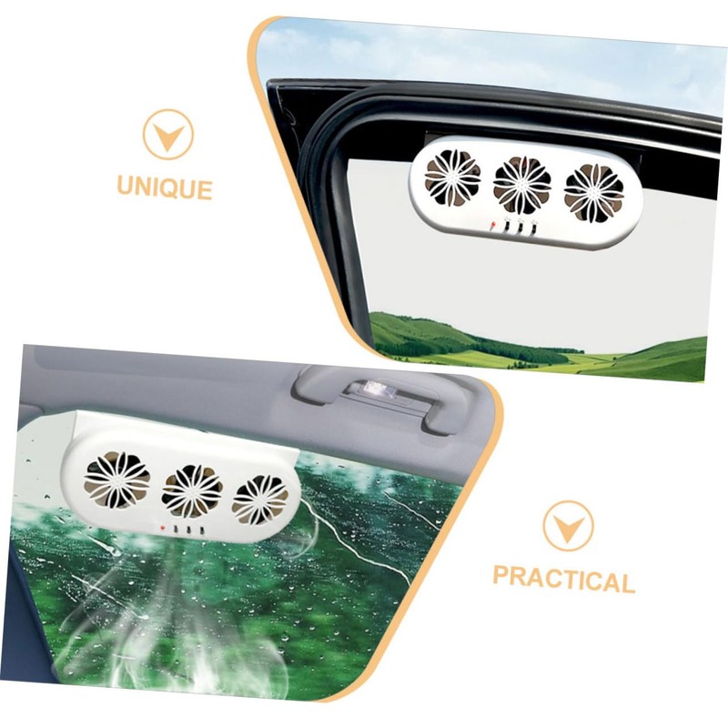 CHILDWEET Car Window Exhaust Fan USB Ventilation System for Cars