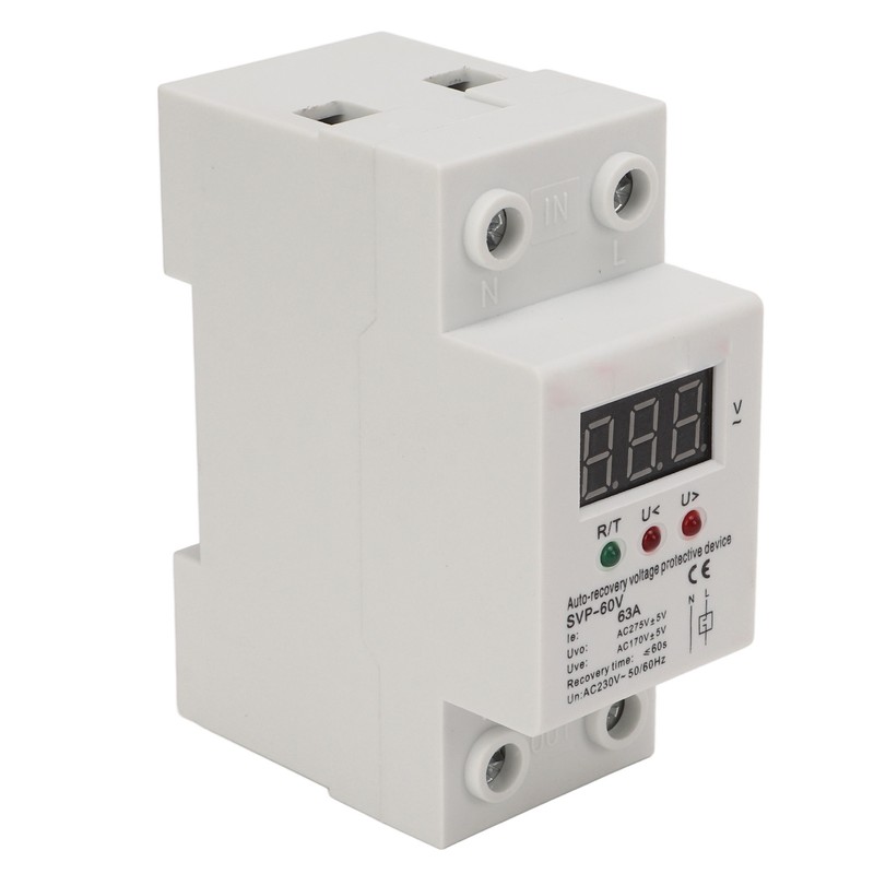 Auto Recovery Voltage Protectve Device Single Phase LED Digital Display