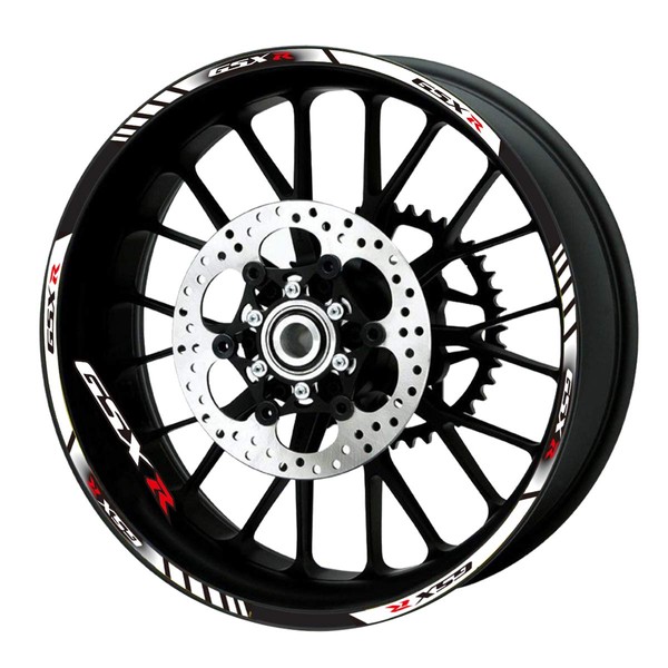 12 X Thick Edge Outer Rim Sticker Stripe Wheel Decals