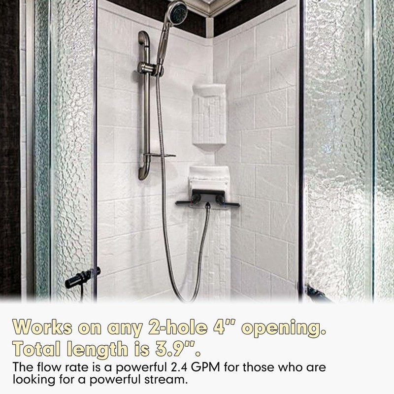 Camper Shower Dual Faucet, RV Shower Faucet Replacement,RV Shower Faucet