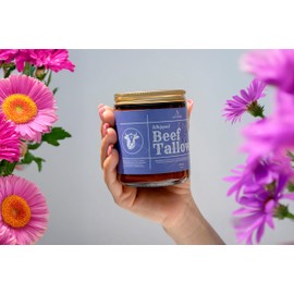 Beef Tallow for Skin - Beef Tallow face and body Balm, Natural Cream, 6 oz (Pack of 1) | Grass-Fed Beef Tallow, All-Natural Moisturizer, Whipped Beef tallow Cream for Smooth Skin, Vitamins A, C, D, E