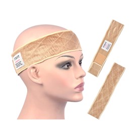 YTBYT 2 Pcs Wig Grip Band Adjustable Wig Grips Headbands for Keeping Wigs in Place (Beige)