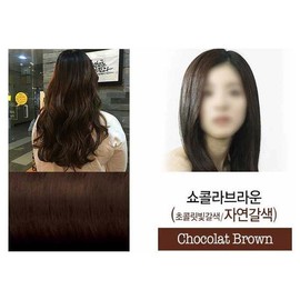 (Salon Clinic) Salon Clinic DIY Hair Dye Hypoallergenic Gray Hair Cover Chocolat Brown (Natural Brown) (4 packs) / (살롱클리닉)살롱클리닉 셀프 염색약 저자극 새치 커버 쇼콜라브라운(자연갈색) (4개)