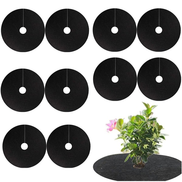 Mulching Discs for Trees, 10 Pack 27cm Mulching Rings Anti
