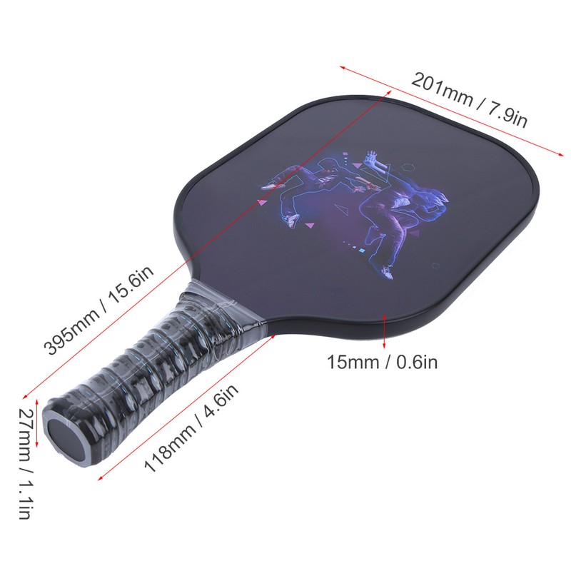 Portable Carbon Fiber Pickleball Paddle Ball Game Training Sport Equipment