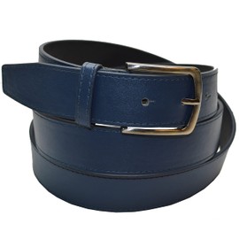 flevado Unisex Pin Buckle 3.8 cm Wide XXL Overlength Belt 170-180 cm Available Blue, blue